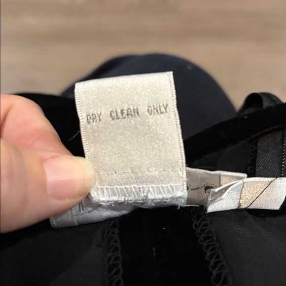 Vintage 90s Tweeds Silk Black Velvet Wide Leg Jumpsuit Jumper - Picture 10 of 15